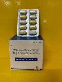METFORMIN HYDROCHLORIDE SR 1000 mg glimpiride 1mg tablets