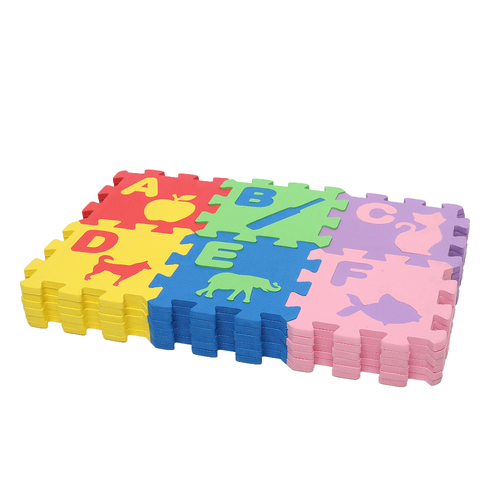 Multicolor Toyz Villa Alphabet And Numbers Eva Foam Non Toxic Puzzle Mat
