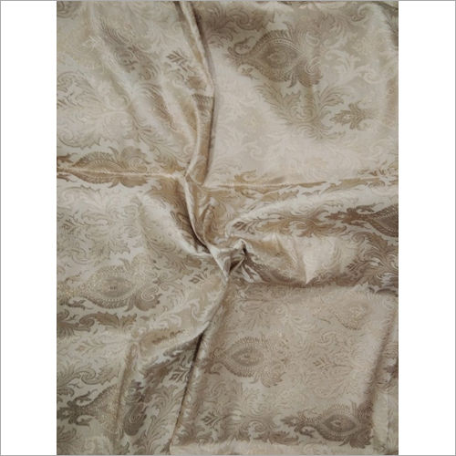 Washable Width 44 Inch Tasar Color Brocade Pure Double Zari Fabric