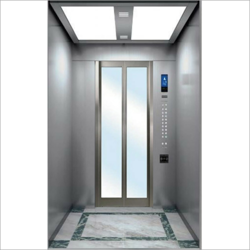 Elevator SS Hairless Finish with Glass Door