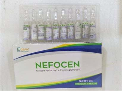 Nefopam Hydrochloride Injection 20 MG/2 ML
