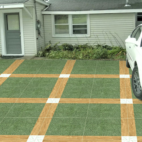 Ceramic Green Digital Parking Tiles