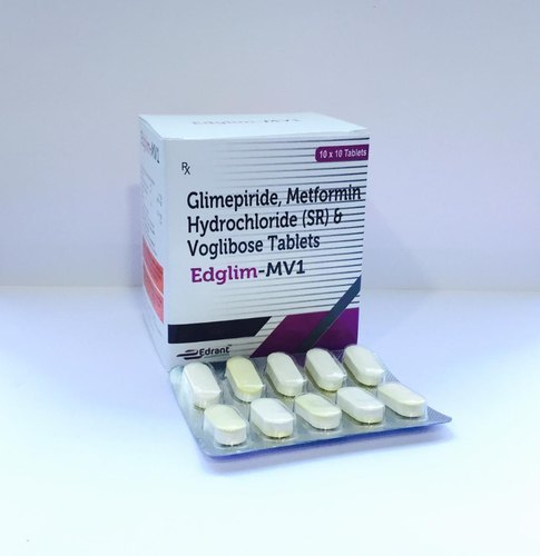 Glimepiride, Voglibose And Metformin Hcl Tablets