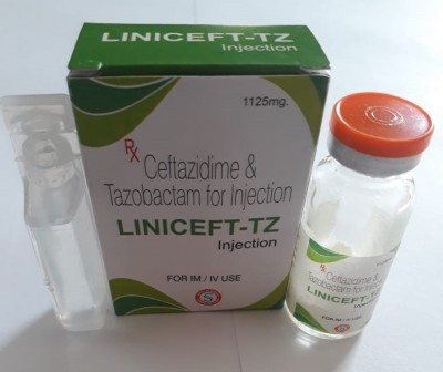 LINICEFT TZ INJECTION (CEFTAZIDIME 1GM + TAZOBACTUM 0.125GM)