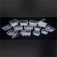 Transparent Disposable Food Tray