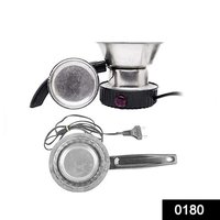 0180 Stainless Steel Electric Dhoop Dani - Stainless Steel, Silver | Plug And Play Design, Less Smoke, Effortless Incense Burning
