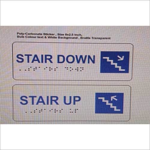 Acrylic Stair Braille Signage