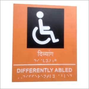 Acrylic Differently Abled Signage