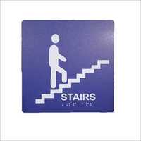 Acrylic Stairs Braille Signage