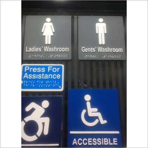Washroom Braille Signage