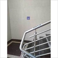 Acrylic Staircase Braille Signage