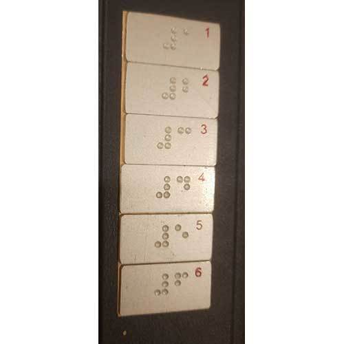 Elevator Steel Braille Labels