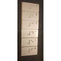 Elevator Steel Braille Labels