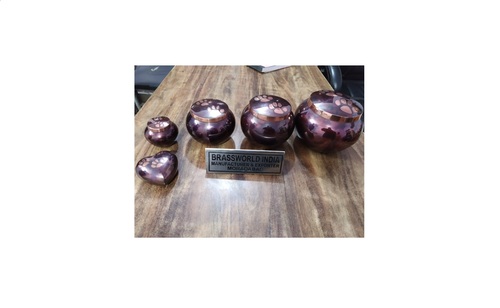 ALL SIZE OF RAKU PURPLE CREMATION URN FOR PET ASHES FUNERAL SUPPLIES