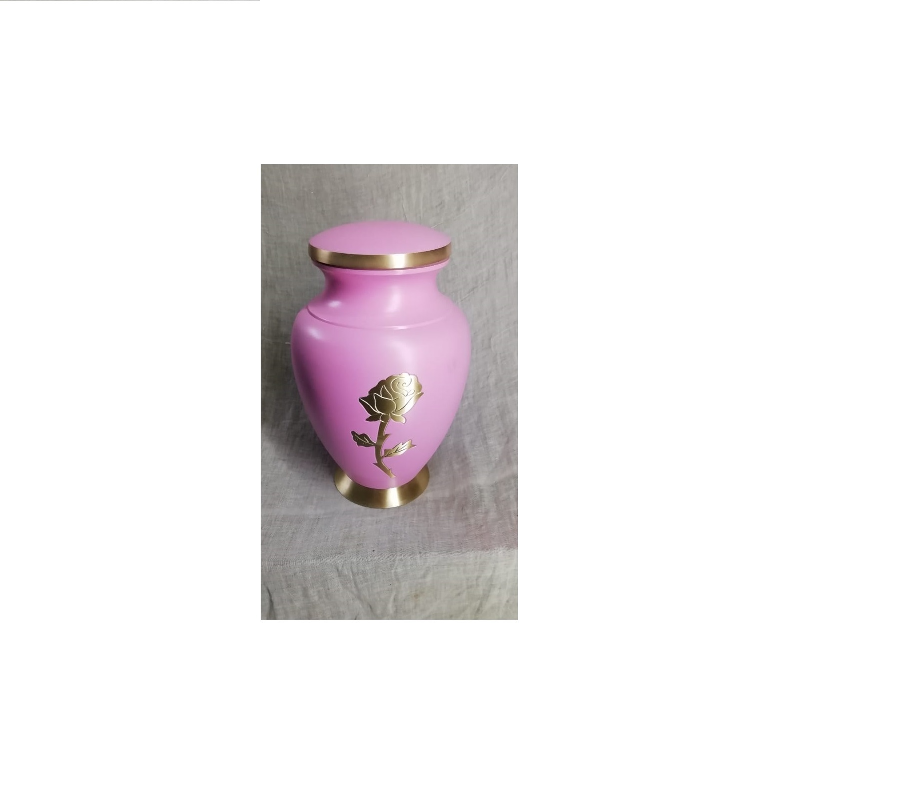 Aluminium New Red Printed Burial Cremation Urn Funeral Supplies