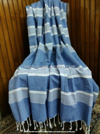 Blue Bulk Cotton Fouta Towel Wholesalers