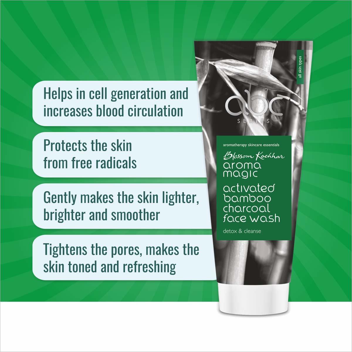 Aroma Magic Activated Bamboo Charcoal Face Wash - 100ml
