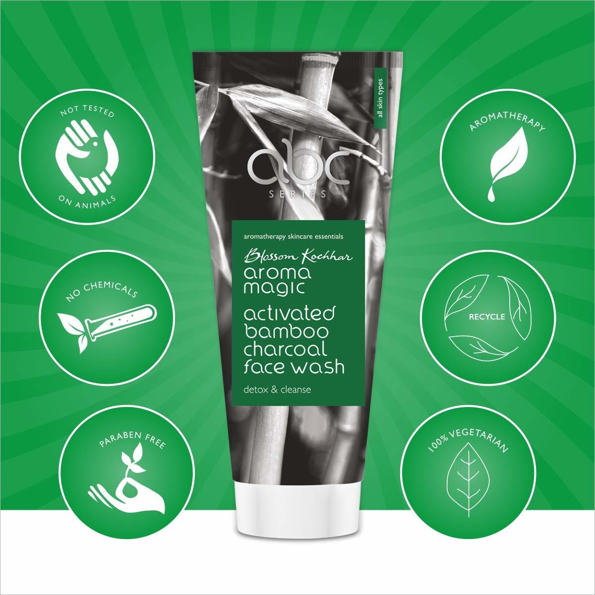 Aroma Magic Activated Bamboo Charcoal Face Wash - 100ml