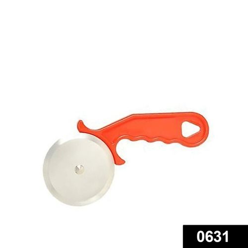 Orange And White 0631 Stainless Steel Pizza Cutter Pastry Cutter Sandwiches Cutter