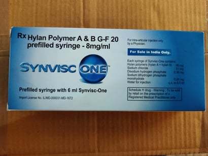 Hylan Polymer A&B G-F 20 Prefilled syringe 8mg/ml