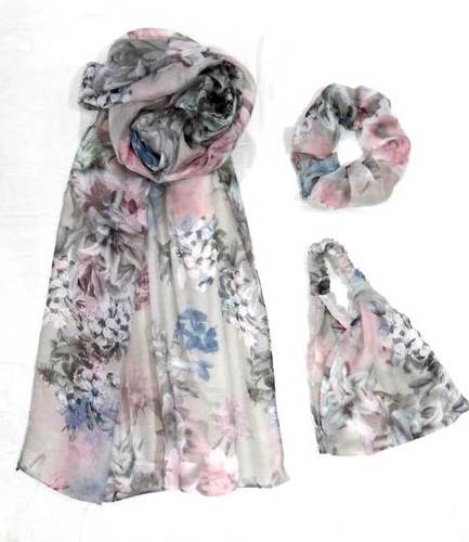 Printed Fancy  Scarves & Headband Scrunches