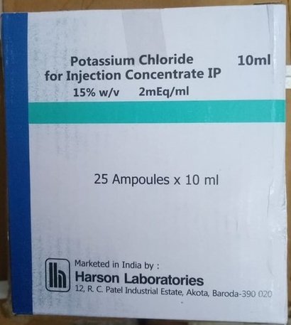 Potassium Chloride For Injection Concentrate Ip Specific Drug