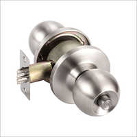 Cylindrical Lock - Steel, Round Shape, Silver Color | Durable Door Lock For Enhanced Security