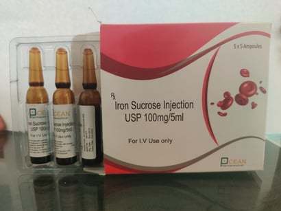 Iron Sucrose Injection Usp 100Mg/5Ml