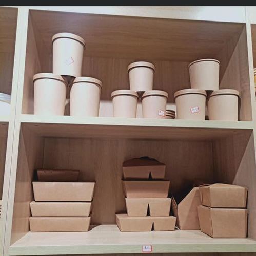 Brown paper tubs