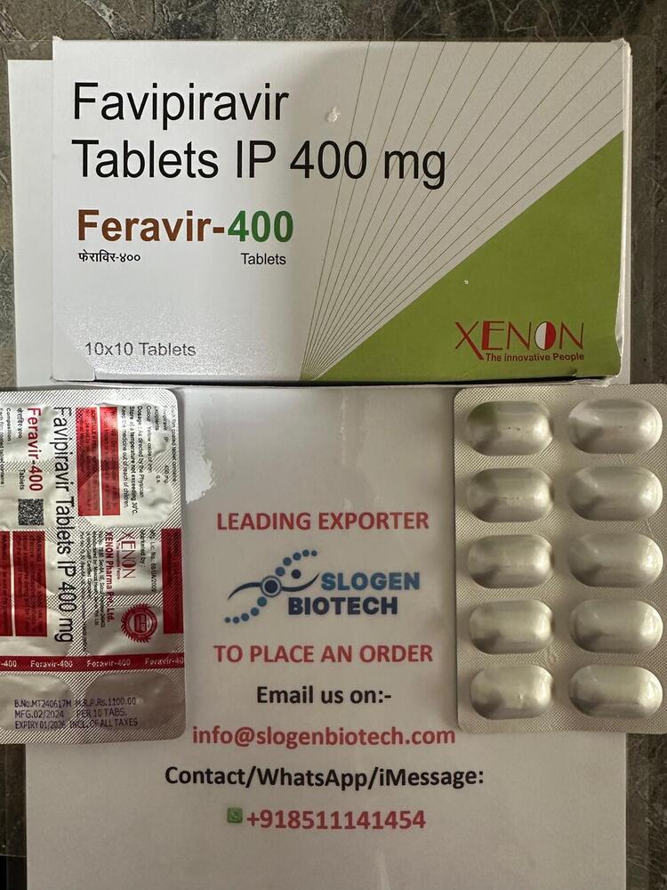 Favipiravir Tablets - 400 Mg | Antiviral Treatment for COVID-19, Reduce Viral Load, Store in Cool and Dry Place