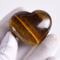 Tiger Eye Heart Shaped Stone