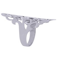 GORGEOUS JALI CUT OUT PLAIN 925 STERLING SOLID SILVER HANDMADE RING