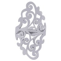 GORGEOUS JALI CUT OUT PLAIN 925 STERLING SOLID SILVER HANDMADE RING