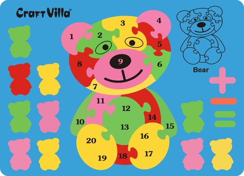 Learn and Play with Eva Foam Toddler Puzzle