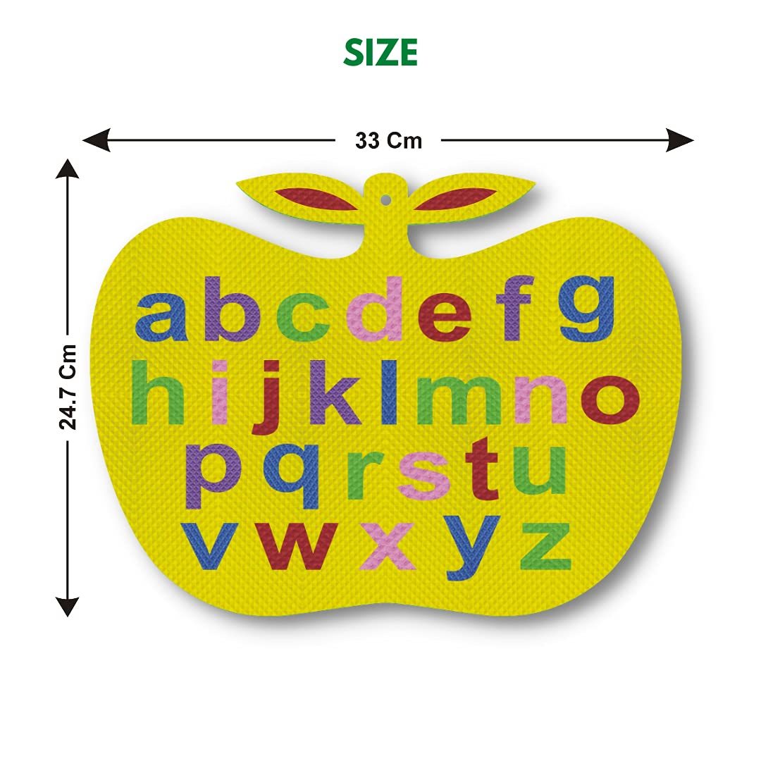 Small Alphabet Apple Shape Learning Board fApple Shaped Learn and Play with Eva Foam Small Alphabet Learning Board