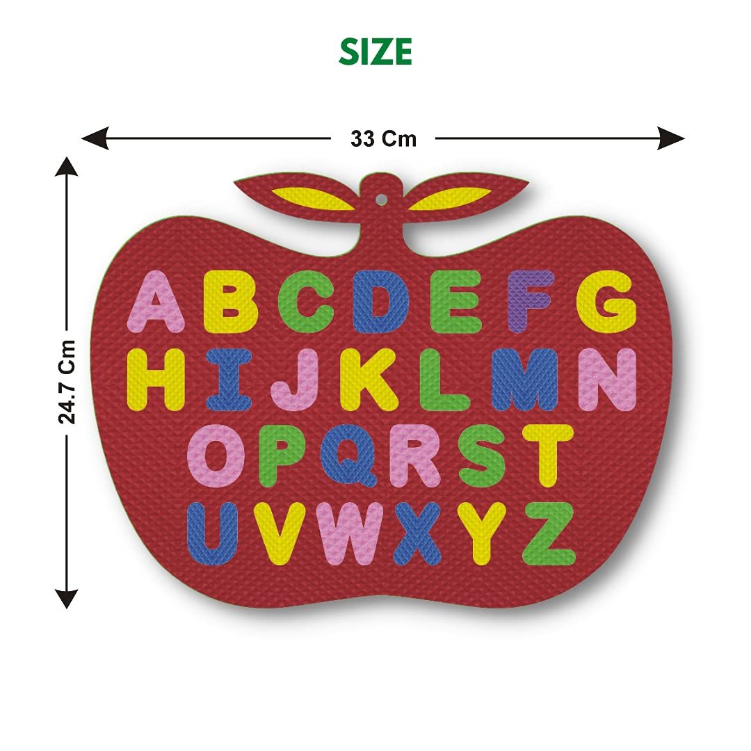 Big Alphabet Apple Shape Learning Board for Kids