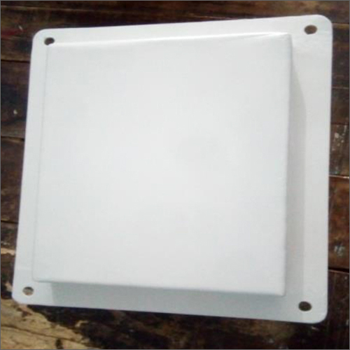 White Industrial Plate Magnet