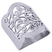 GORGEOUS JALI CUT OUT PLAIN 925 STERLING SOLID SILVER HANDMADE RING