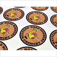 Screen Printed Circle Sticker