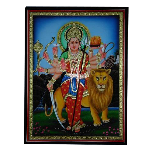 Durga Mataji Hand Painting