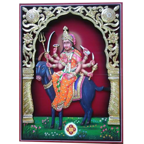 3D Meldi Maa Wood Carving Paintings