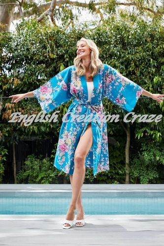 Wholesale Cotton Printed Beach kimonos manufacturers