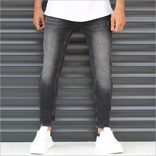 Branded Washed Denim Jeans