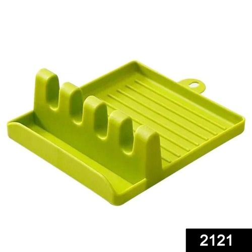 Green Multi-Functional Spatula Holder/Rest For Kitchen Utensils