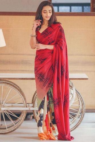 GEORGETTE WITH PRINT SAREE COLLECTION