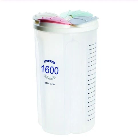 4 in 1 Transparent Air Tight Storage Dispenser Container (1600 ml)