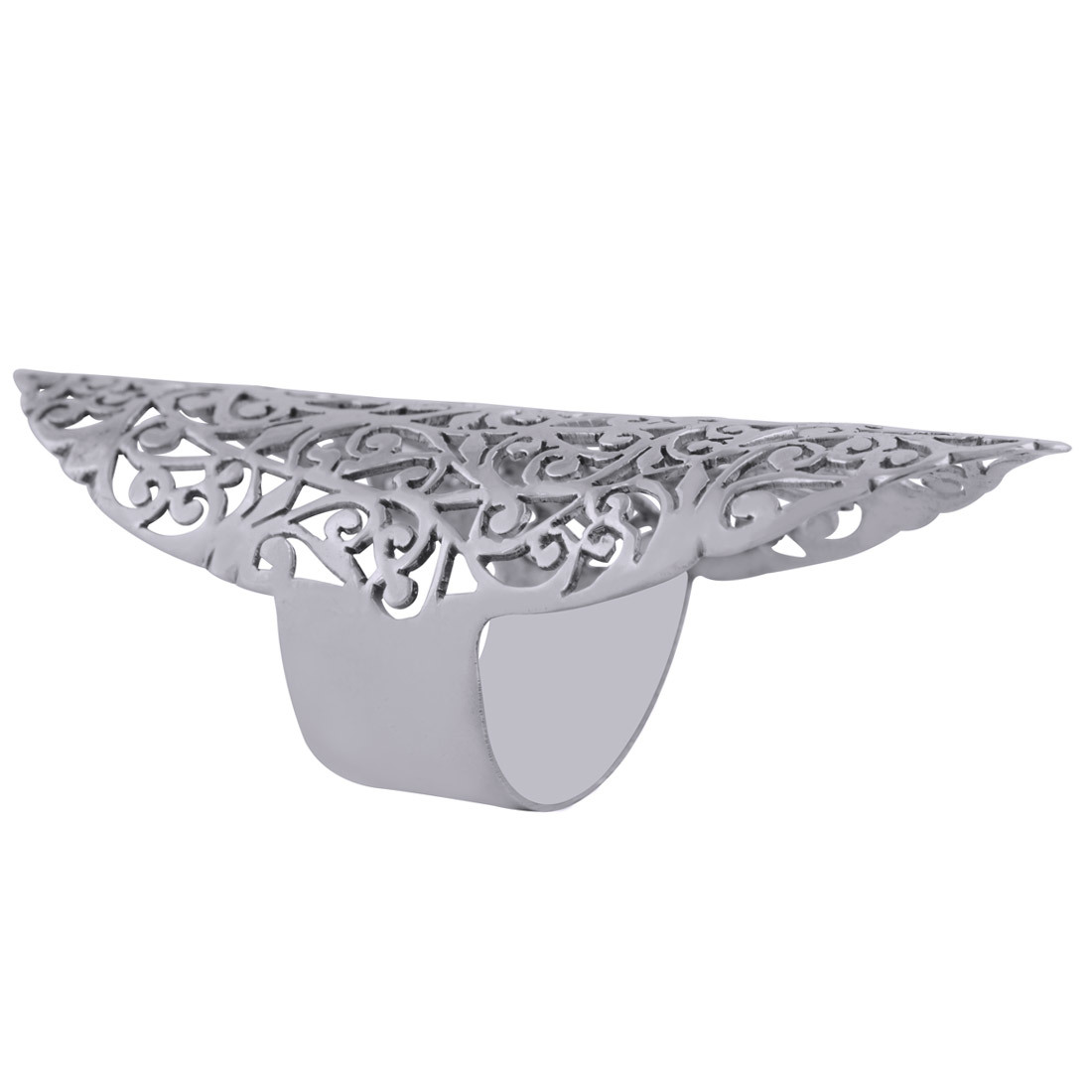 GORGEOUS INTRIGATE FILIGREE PLAIN 925 STERLING SOLID SILVER HANDMADE RING