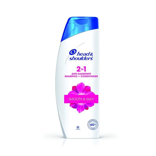 Head & Shoulders 2-in-1 Smooth and Silky Anti Dandruff Shampoo + Conditioner - 180ml