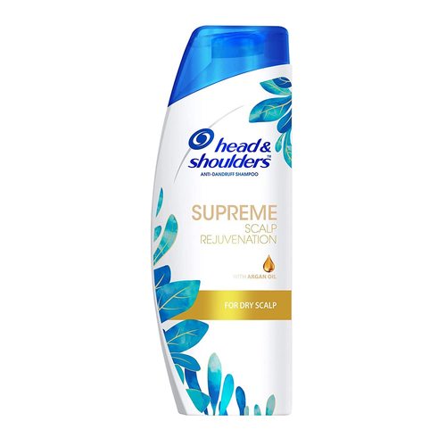 Head and Shoulders Supreme Scalp Rejuvenation Shampoo with Argan Oil For Dry Scalp, Anti-Dandruff - 340ml