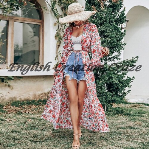 Cotton Printed Beach kimonos